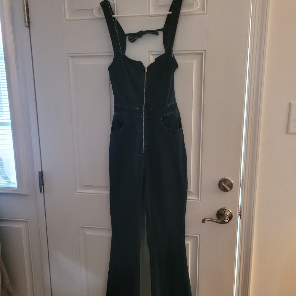 We the Free denim overalls size 4. Preowned.
